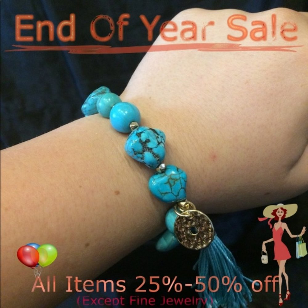 Chunky Howlite Stretch Bracelet